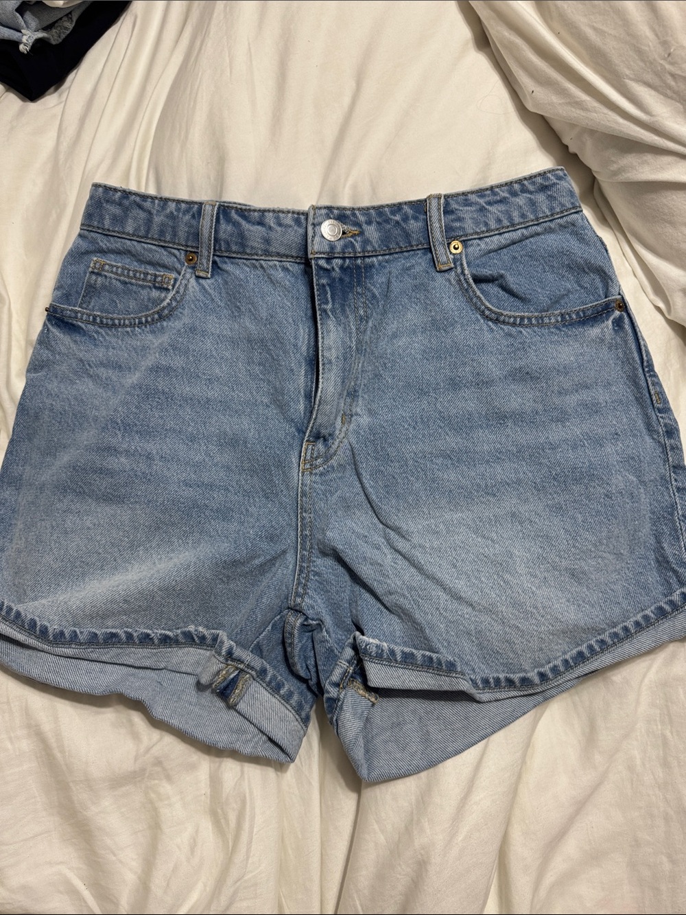 High Waisted Denim H&M shorts